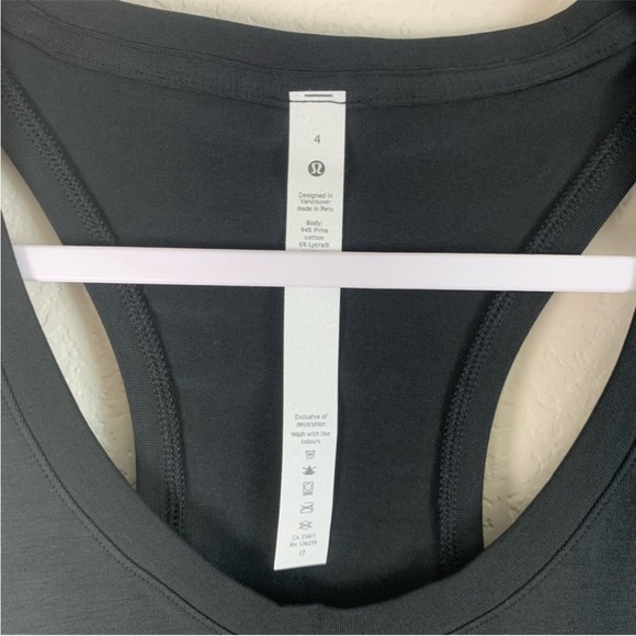 Lululemon womens black racerback tank Top 4 - Picture 2 of 5